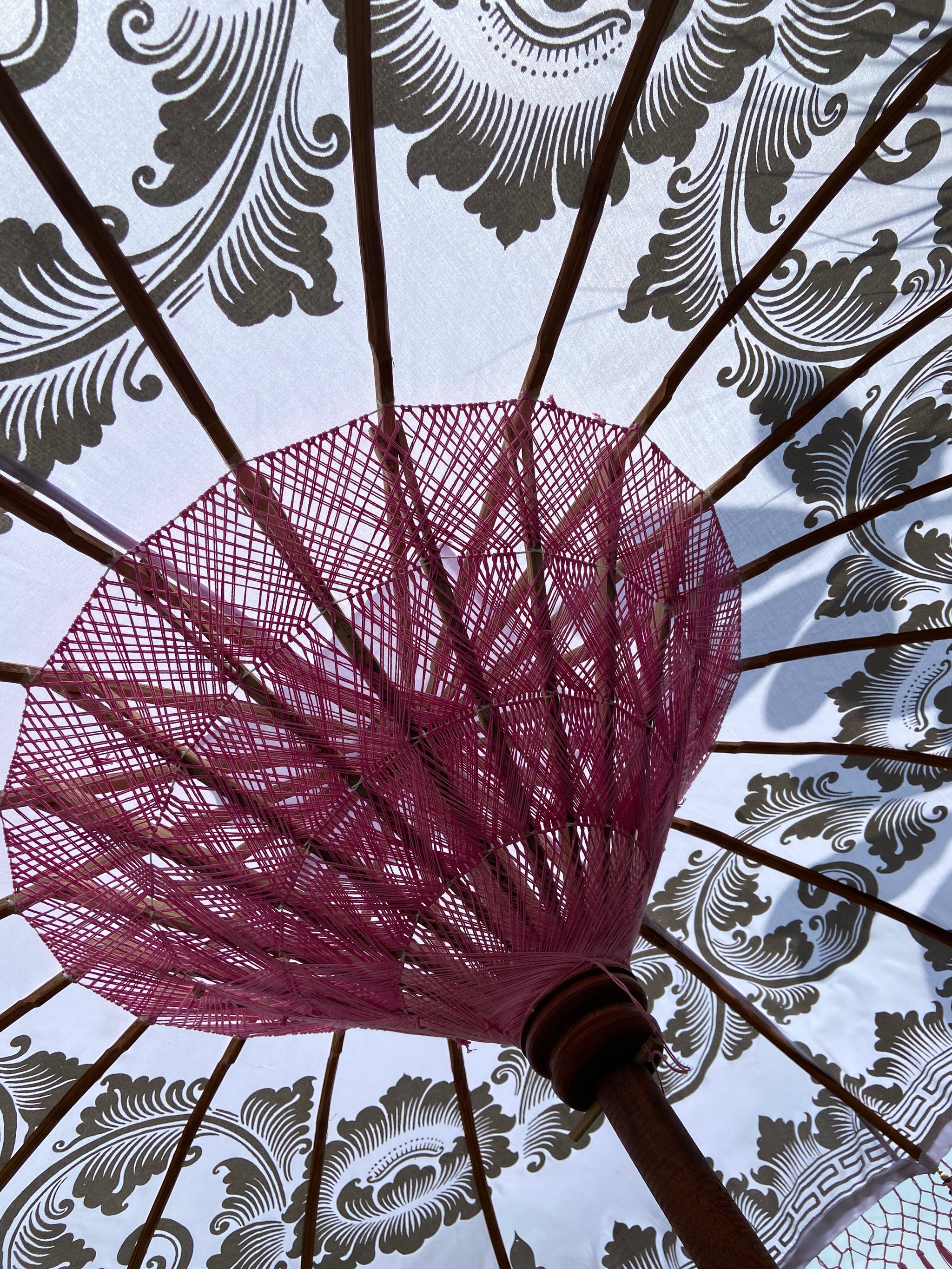 Bali Collection - Pink, White & gold - 2 meters wide