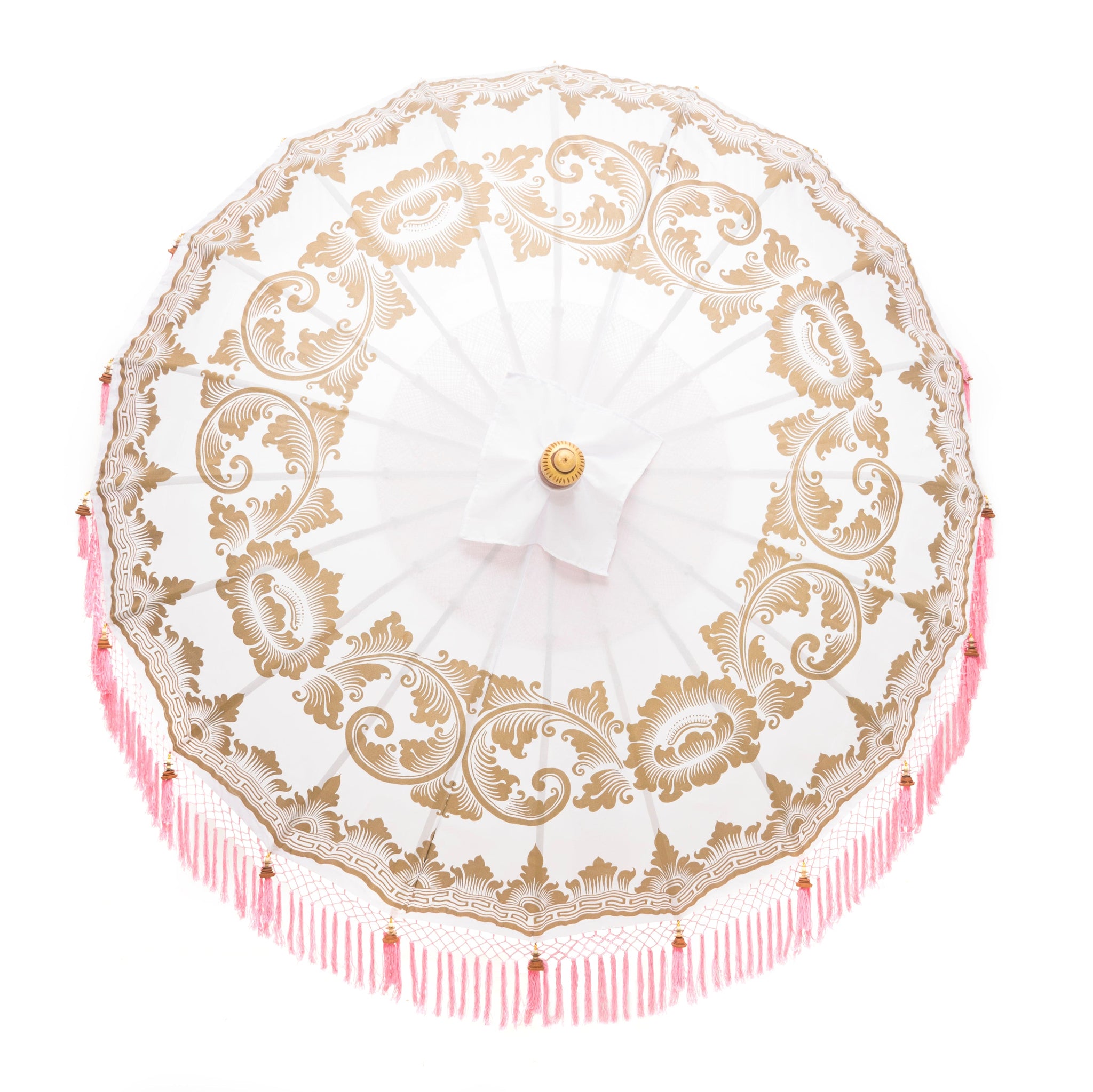 Bali Collection - Pink, White & gold - 2 meters wide